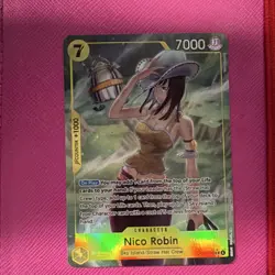 Bandai One Piece CCG Nico Robin Character Card OP15-109 Holo 7000 Power - Image 1