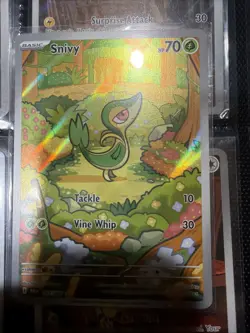 Pokemon TCG Snivy IR Black Bolt English Holo Card 087/086 - Image 1