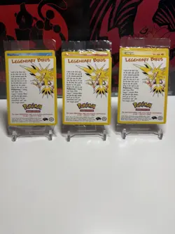 Pokemon Cards Sealed LEGENDARY BIRDS Promo Set of 3 ZAPDOS ARTICUNO MOLTRES 2000 - Image 1