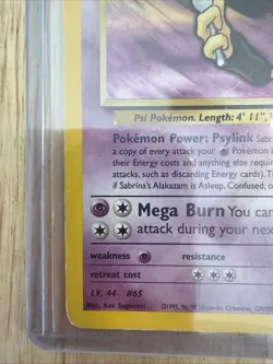 Pokemon TCG Sabrina’s Alakazam 16/132 Holo Card Gym Challenge Vintage Unlimited - Image 2
