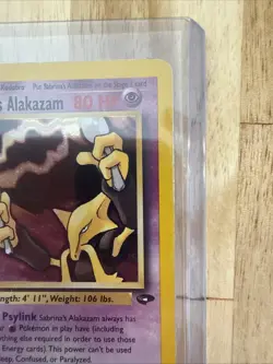 Pokemon TCG Sabrina’s Alakazam 16/132 Holo Card Gym Challenge Vintage Unlimited - Image 4