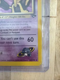 Pokemon TCG Sabrina’s Alakazam 16/132 Holo Card Gym Challenge Vintage Unlimited - Image 5