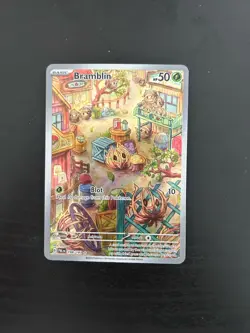 Pokemon TCG Bramblin Holo Card Paldea Evolved 198/193 NM Condition - Image 1