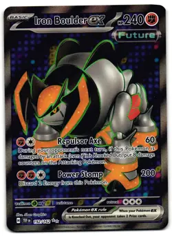 Iron Boulder ex 192/162 - Temporal Forces Ultra Rare Pokemon TCG - LP Card - Image 1