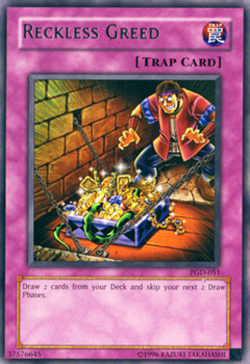 Reckless Greed PGD-051 X 1 Near Mint Silver Rare yugioh Card Pharaonic Guardian - Image 1