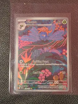 Gloom 198/197 Obsidian Flames Holo Illustration Rare Pokemon Card - Image 1