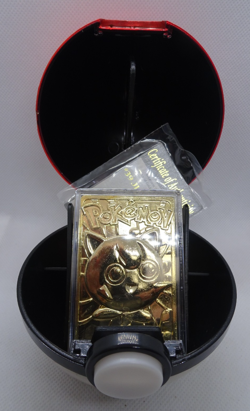 Pokemon Jigglypuff 23K Gold Plated Trading Card with Sealed COA 1999 Burger King - Image 1