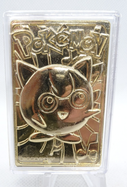 Pokemon Jigglypuff 23K Gold Plated Trading Card with Sealed COA 1999 Burger King - Image 2