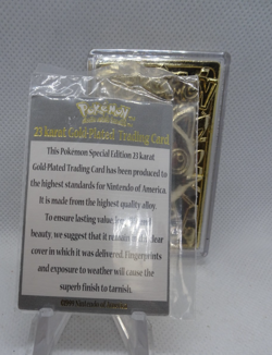 Pokemon Jigglypuff 23K Gold Plated Trading Card with Sealed COA 1999 Burger King - Image 5