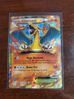 CHARIZARD EX POKEMON Foil Full Art TCG 2014 Black Star Promo Card XY17 - Image 1