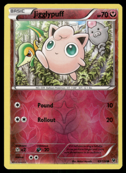 Pokemon TCG - Fates Collide - Jigglypuff 65/124 Reverse Holo - P - Image 1