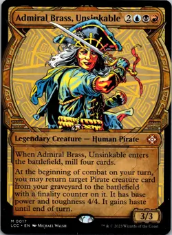 Admiral Brass, Unsinkable (Showcase) 17 Commander: The Lost Caverns of Ixalan LP - Image 1