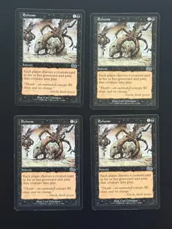 MTG - Exhume - Urza's Saga Expansion - Play Set of 4 - LP (Magic: The Gathering) - Image 1