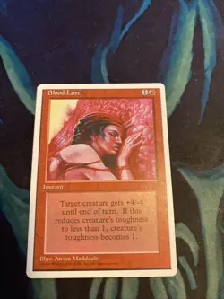 1995 MTG Magic the Gathering 4th Edition - Blood Lust - NM - Image 2