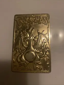 1999 Charizard Pokemon Trading Card 24K Gold Plated, Limited Edition Burger King - Image 1
