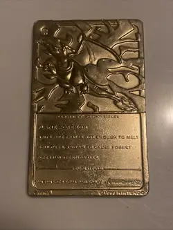 1999 Charizard Pokemon Trading Card 24K Gold Plated, Limited Edition Burger King - Image 3