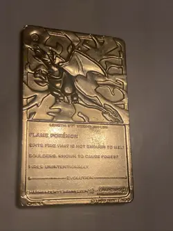 1999 Charizard Pokemon Trading Card 24K Gold Plated, Limited Edition Burger King - Image 4