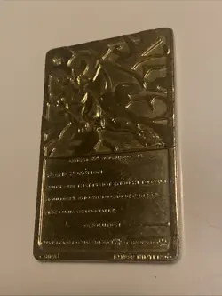 1999 Charizard Pokemon Trading Card 24K Gold Plated, Limited Edition Burger King - Image 5