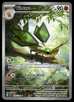Pokemon TCG SV08: Surging Sparks #206/191 Vibrava NM - Image 1