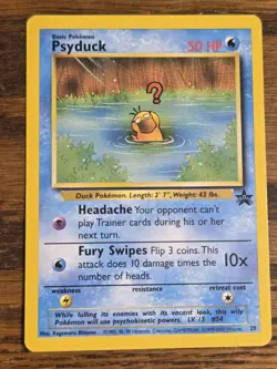 Pokemon Wotc Black Star Promo # 20 Psyduck,,not played - Image 1