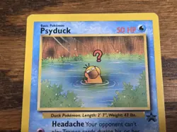 Pokemon Wotc Black Star Promo # 20 Psyduck,,not played - Image 2