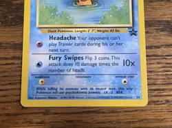 Pokemon Wotc Black Star Promo # 20 Psyduck,,not played - Image 3