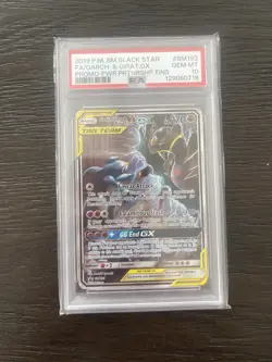 PSA 10 GARCHOMP & GIRATINA GX SM193 BLACK STAR PROMO SUN & MOON TAG TEAM POKEMON - Image 1