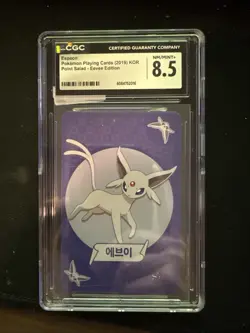 Espeon Pokemon Playing Cards (2019) Korean Point Salad Eevee Edition MINT+ 8.5 - Image 1