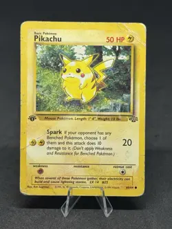 Pokemon Pikachu 60/64 Jungle 1st Edition Regular - Image 1