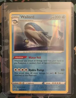 Wailord - 032/185 - SWSH Vivid Voltage - Pokemon - Holo Rare - NM/M - Image 3