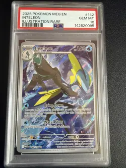 Pokemon Inteleon 142/132 - PSA 10 GEM MINT - Mega Evolution Illustration Rare IR - Image 1
