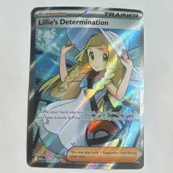 Pokemon Lillie's Determination Full Art Ultra Rare Holo Me01 169/132 - Image 1