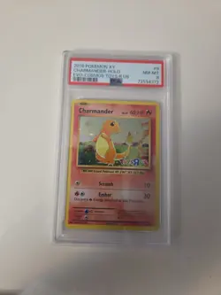 2016 POKEMON XY EVOLUTIONS COSMOS-TOYS R US #9 CHARMANDER-HOLO PSA 8 - Image 1