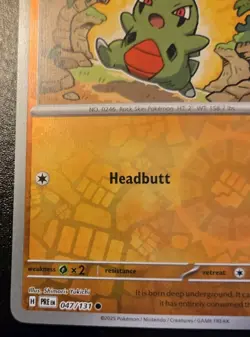Larvitar 047/131 Reverse Holo Common Prismatic Evolutions Pokemon TCG - Image 4