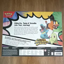 Pokemon TCG Mega Evolution Ascended Heroes Deluxe Pin Box Tepig Totodile Chikor… - Image 2