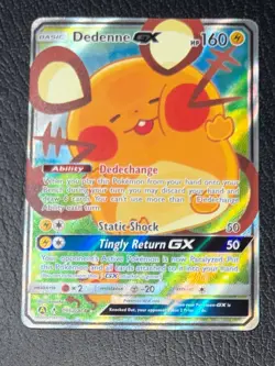 Dedenne GX 195A/214 Alternate Art Holo, Pokemon TCG, Near mint - Image 1