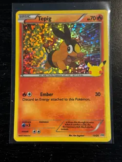 Tepig - 13/25 Holo Pokemon TCG McDonald's 25th Anniversary - Image 1