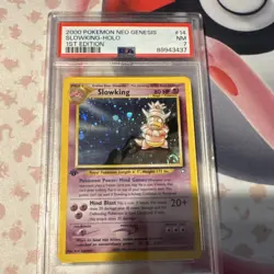 Pokemon Slowking Neo Genesis Holo Rare 14/111 1st Edition PSA 7 2000 English - Image 1