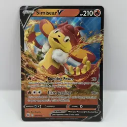 Pokemon TCG Sword & Shield: Brilliant Stars Simisear V 027/172 Pack Fresh - Image 1