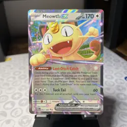 Meowth ex 062/088 Double Rare holo Perfect Order Pokemon TCG - Image 3