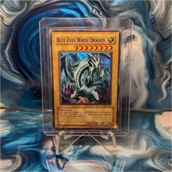 Blue-Eyes White Dragon SKE-001 Holo Yu-Gi-Oh! Card 1996 Konami TCG English - Image 1