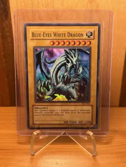 Blue-Eyes White Dragon SKE-001 Holo Yu-Gi-Oh! Card 1996 Konami TCG English - Image 2