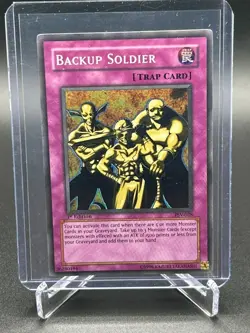 Yugioh TCG Backup Soldier PSV-028 1st Edition Pharaoh's Servant LP - Image 1