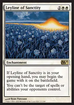 MTG English Leyline of Sanctity NM Normal Magic 2011 Core Set - Image 1
