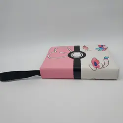 Pokemon TCG Pink White Sylveon Zip 4 Slot Binder With 50 Cards Cute - Image 5