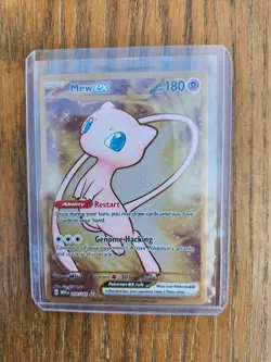 Mew ex 205/165 Gold Metal Promo Card - Image 3