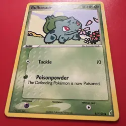 Pokemon Bulbasaur 45/100 EX Crystal Guardians Common Regular English Card - Image 3