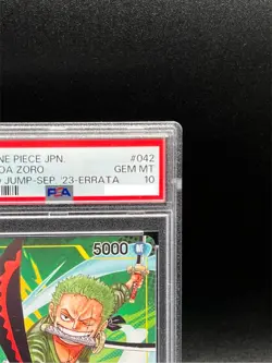 PSA10 Luffy P-037 Zoro P-042 Set Saikyo Jump Promo 2023 ONE PIECE Card Japanese - Image 4