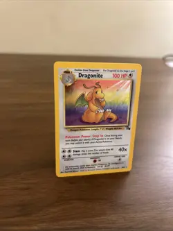 Pokemon TCG Dragonite Fossil Unlimited Holo Rare Card 4/62 LP Condition - Image 3