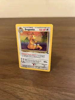 Pokemon TCG Dragonite Fossil Unlimited Holo Rare Card 4/62 LP Condition - Image 4